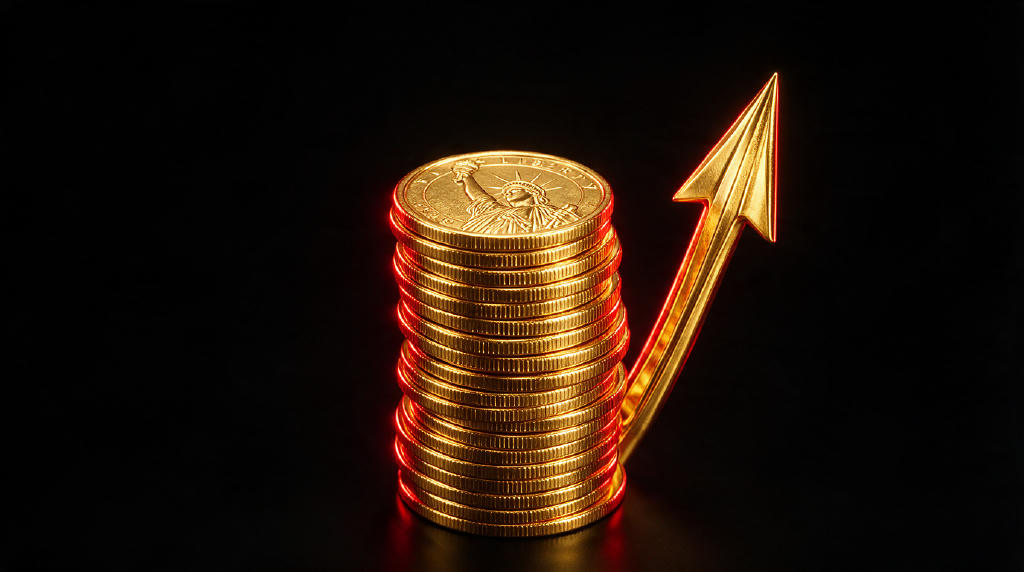 3D golden money icon